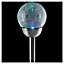 Silver Stainless steel effect Crackled ball Solar-powered Integrated LED Outdoor Stake light