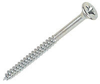 Silverscrew Double-countersunk Zinc-plated Carbon steel Screw (Dia)5mm (L)100mm, Pack