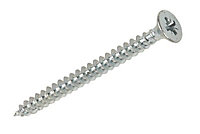 Silverscrew PZ Double-countersunk Zinc-plated Carbon steel Multipurpose screw (Dia)3mm (L)12mm, Pack of 200