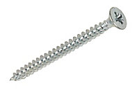 Silverscrew PZ Double-countersunk Zinc-plated Carbon steel Multipurpose screw (Dia)4mm (L)16mm, Pack of 200