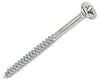 Silverscrew PZ Double-countersunk Zinc-plated Carbon steel Multipurpose screw (Dia)6mm (L)120mm, Pack of 50