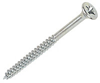 Silverscrew PZ Double-countersunk Zinc-plated Carbon steel Multipurpose screw (Dia)6mm (L)130mm, Pack of 50