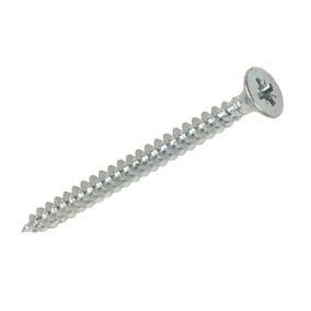 Silverscrew PZ Double-countersunk Zinc-plated Carbon steel Screw (Dia)4mm (L)30mm, Pack of 200