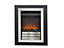 Sirocco Easton Portrait 2kW Black Chrome effect Electric Fire
