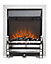 Sirocco Fairfield Traditional 2kW Black Chrome effect Electric Fire