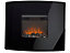 Sirocco Pinnacle 2kW Black Glass effect Electric Fire