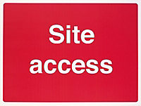 Site access Polypropylene Safety sign, (H)450mm (W)600mm