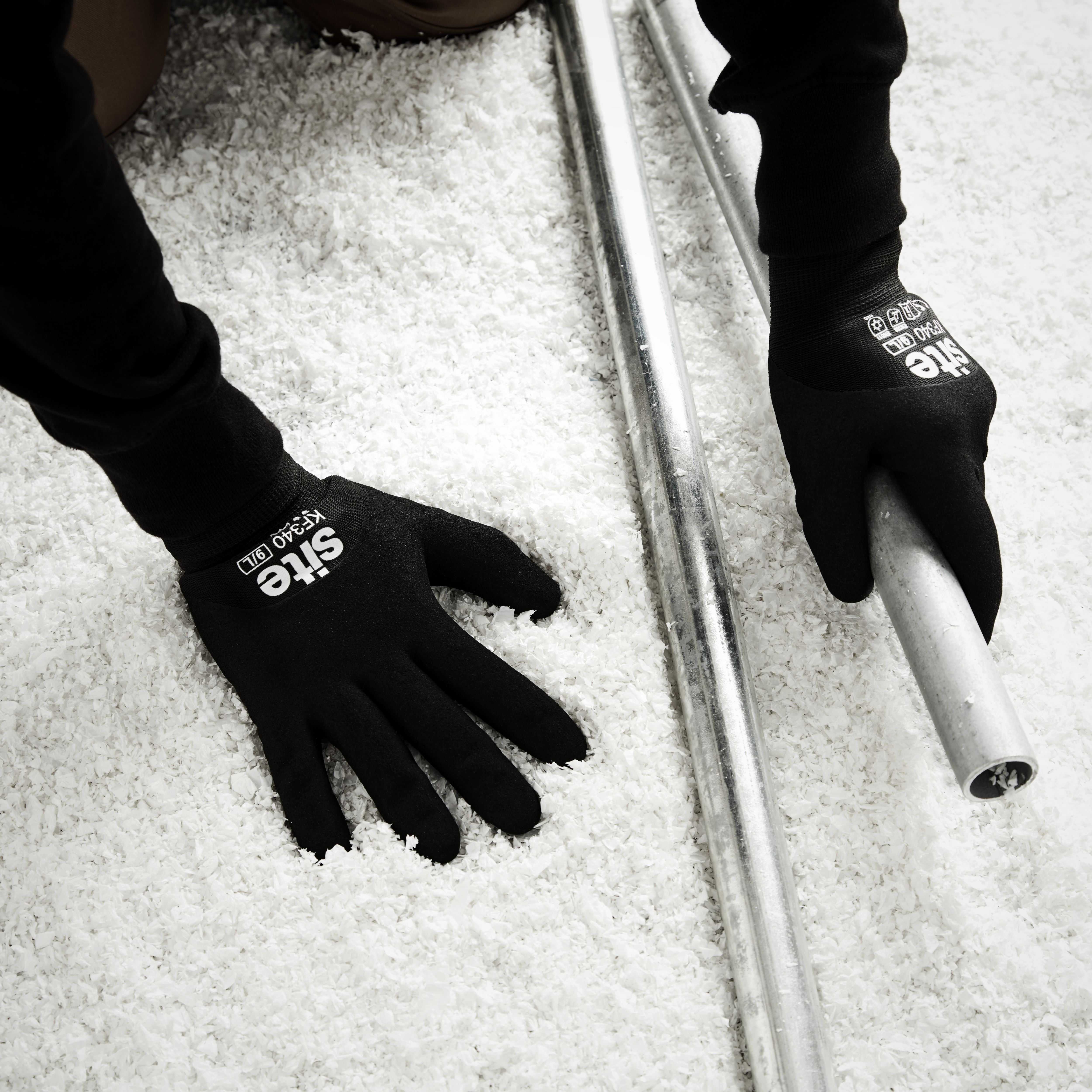Site Acrylic & nylon Thermal protection gloves, Medium