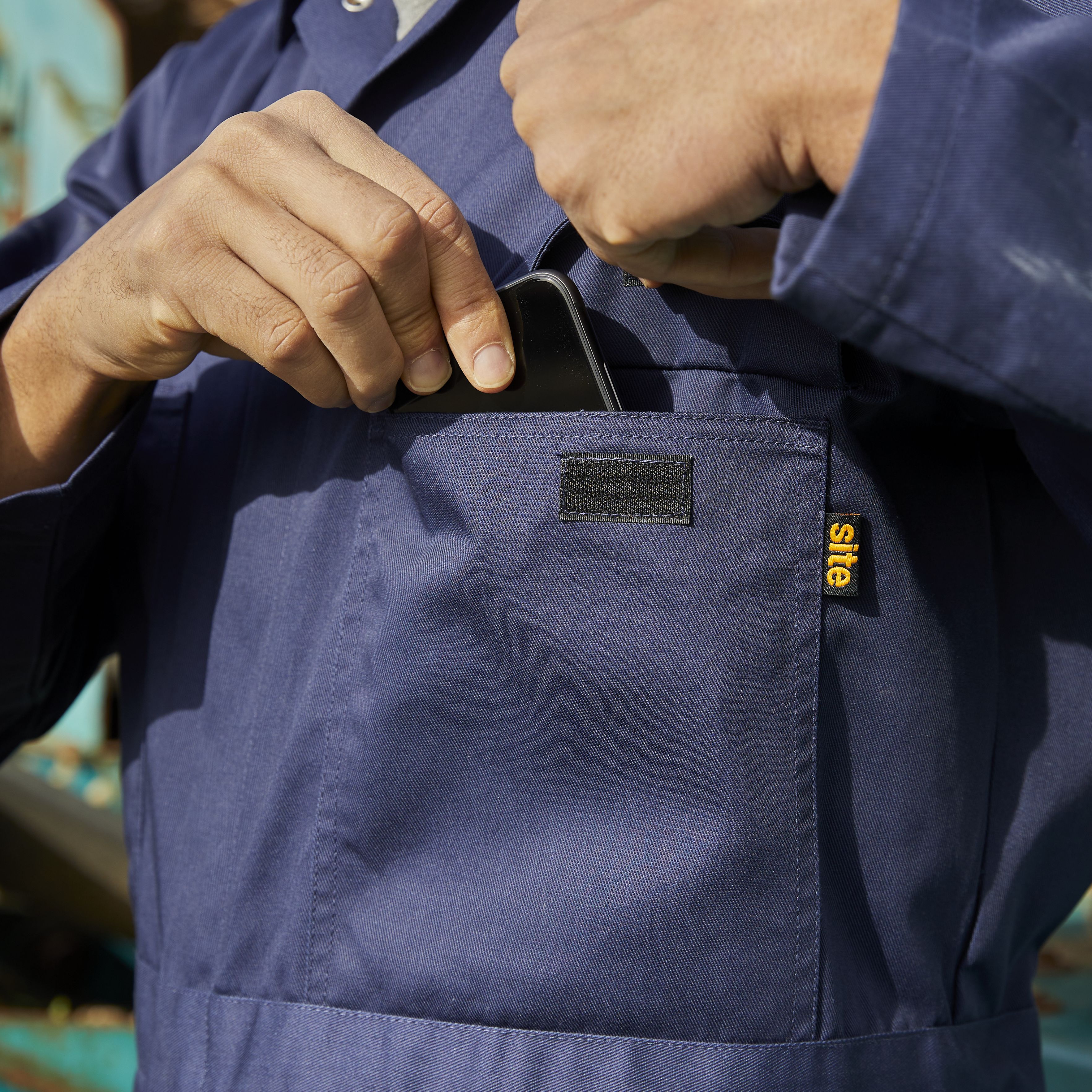 Site Almer Navy Coverall Large