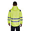 Site Bamburgh Yellow 50" Zip fly Hi-vis hoodie, XL