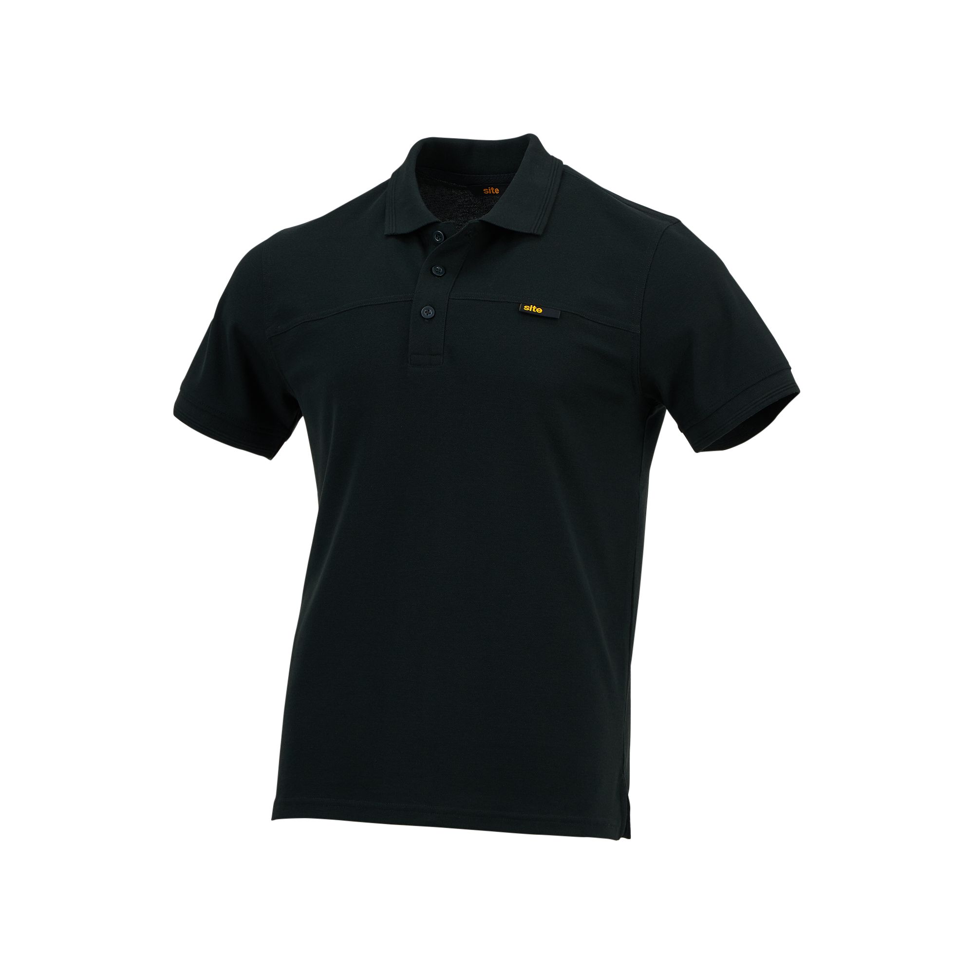 Site Barnat Black Men's Polo shirt Medium