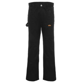 Site Beagle Black Men's Trousers, W32" L32" (One size)