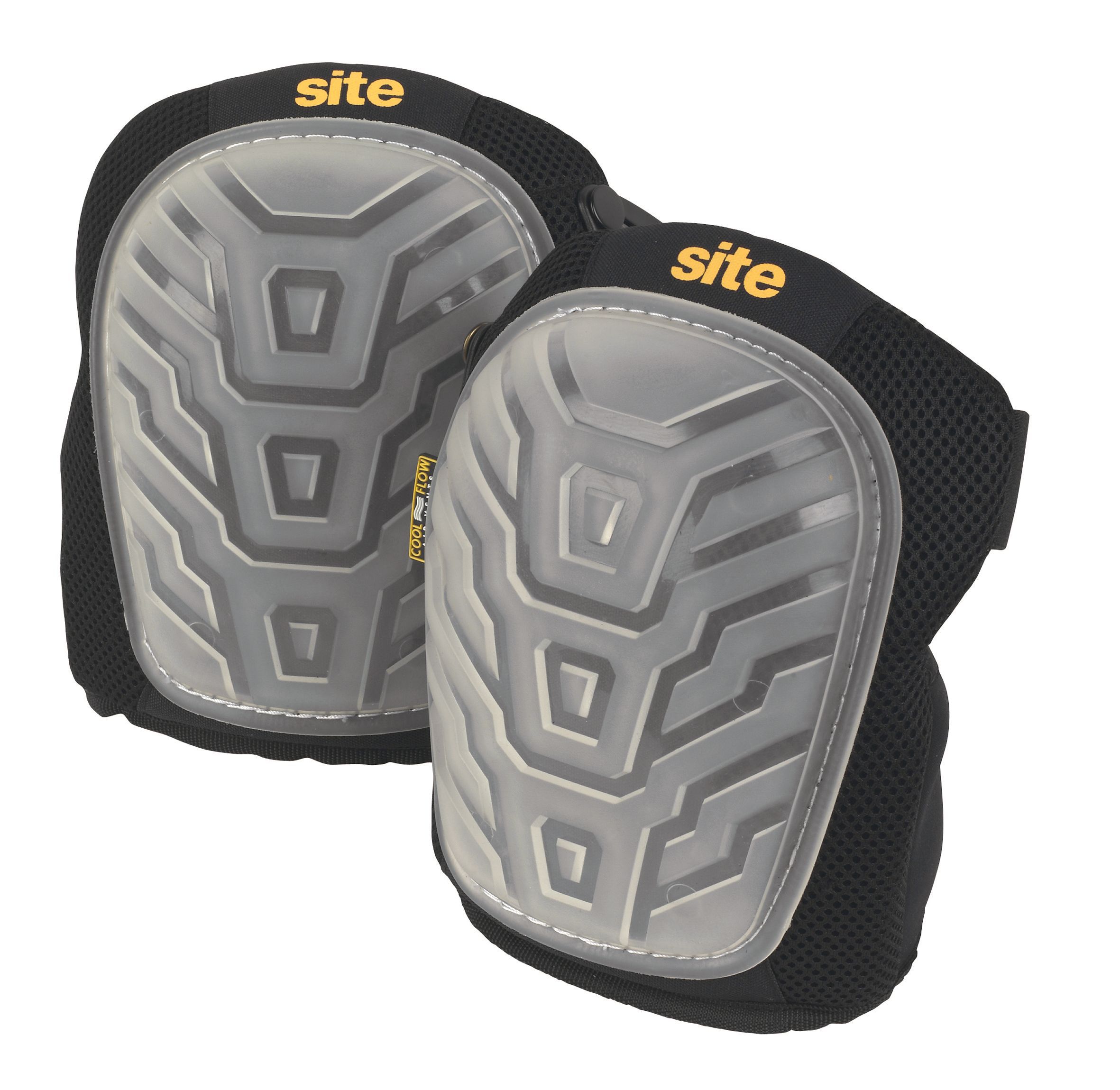 Site Black Knee pads One size SKN502, Pair of 2