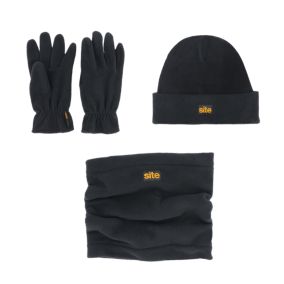 Site Black Men's Polar fleece accessory pack One size, Pack of 3