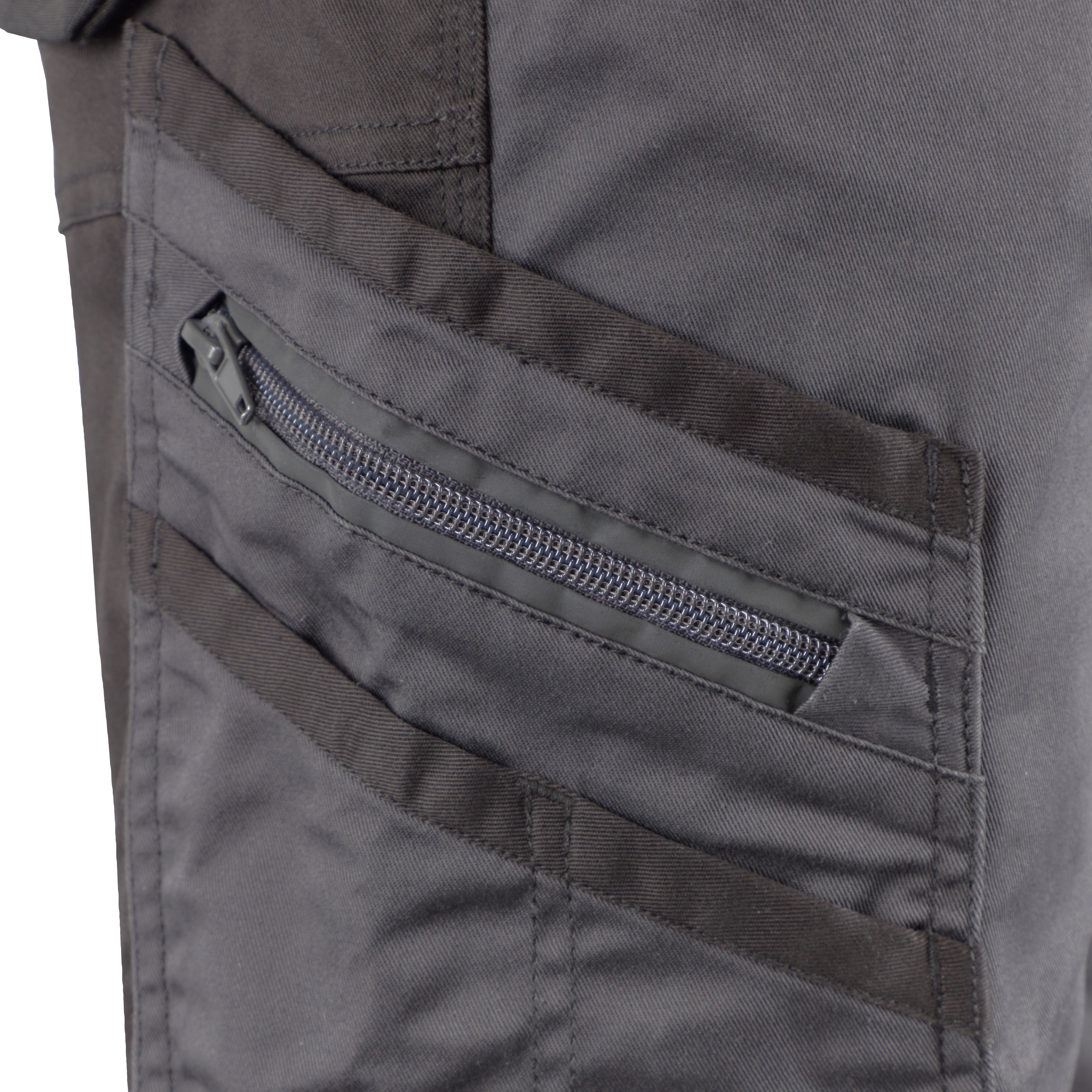 Site Bolden Grey & black Men's Holster pocket trousers, W32" L32"