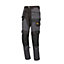 Site Bolden Grey & black Men's Holster pocket trousers, W36" L32"
