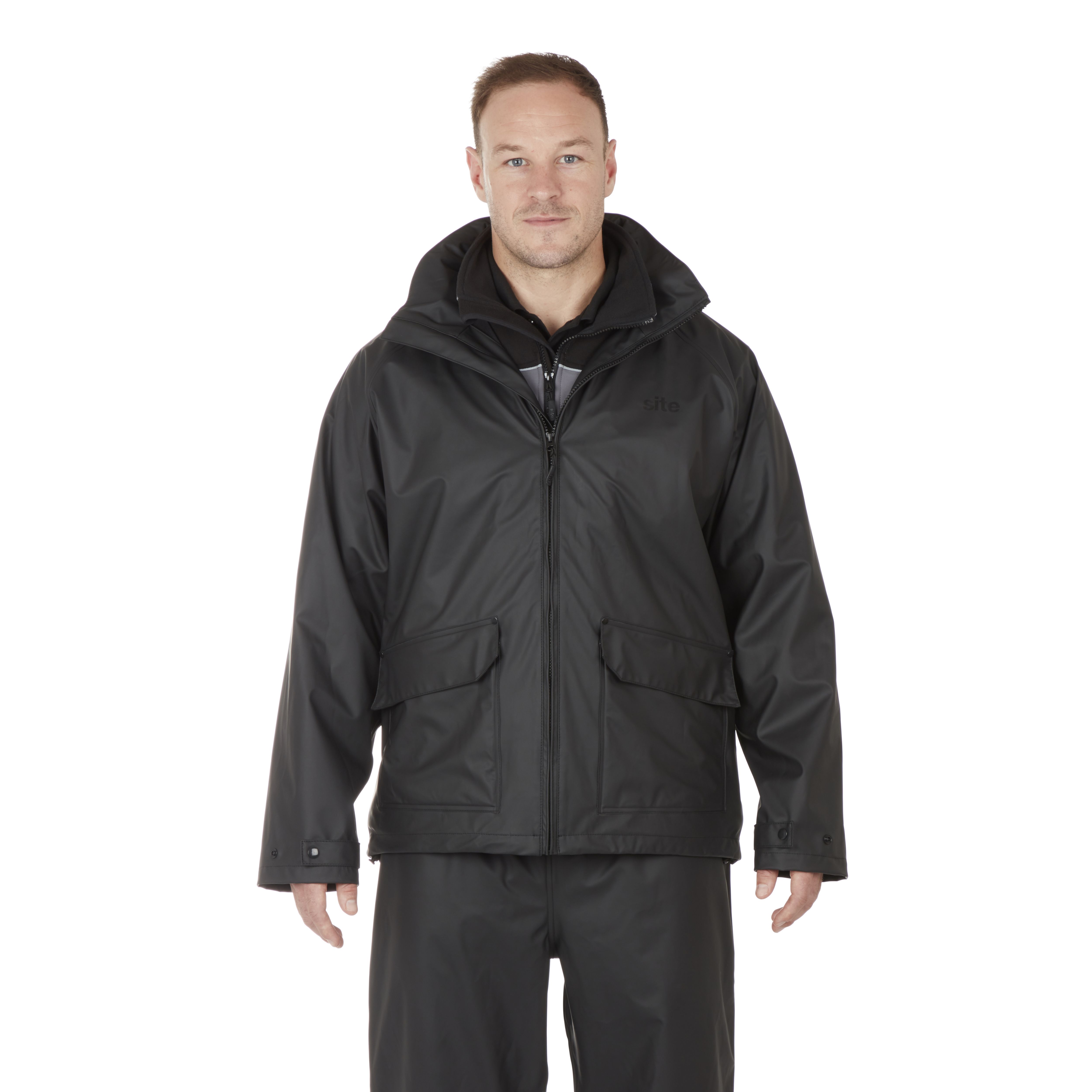 Black waterproof clearance jacket