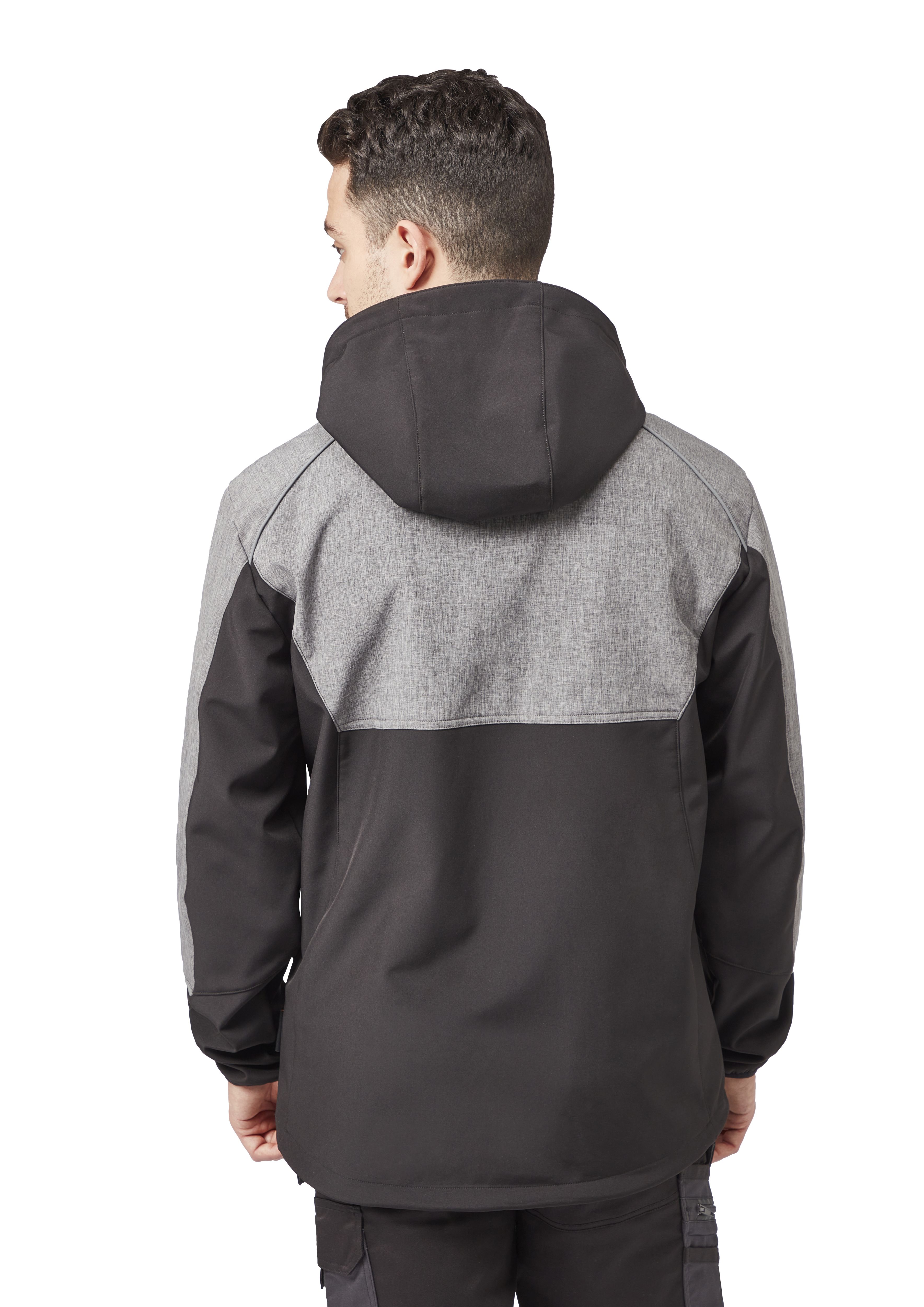 Site Cladwel Black & grey Men's Softshell jacket, X Large