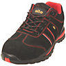 Site Coltan Black & Red Safety trainers, Size 10
