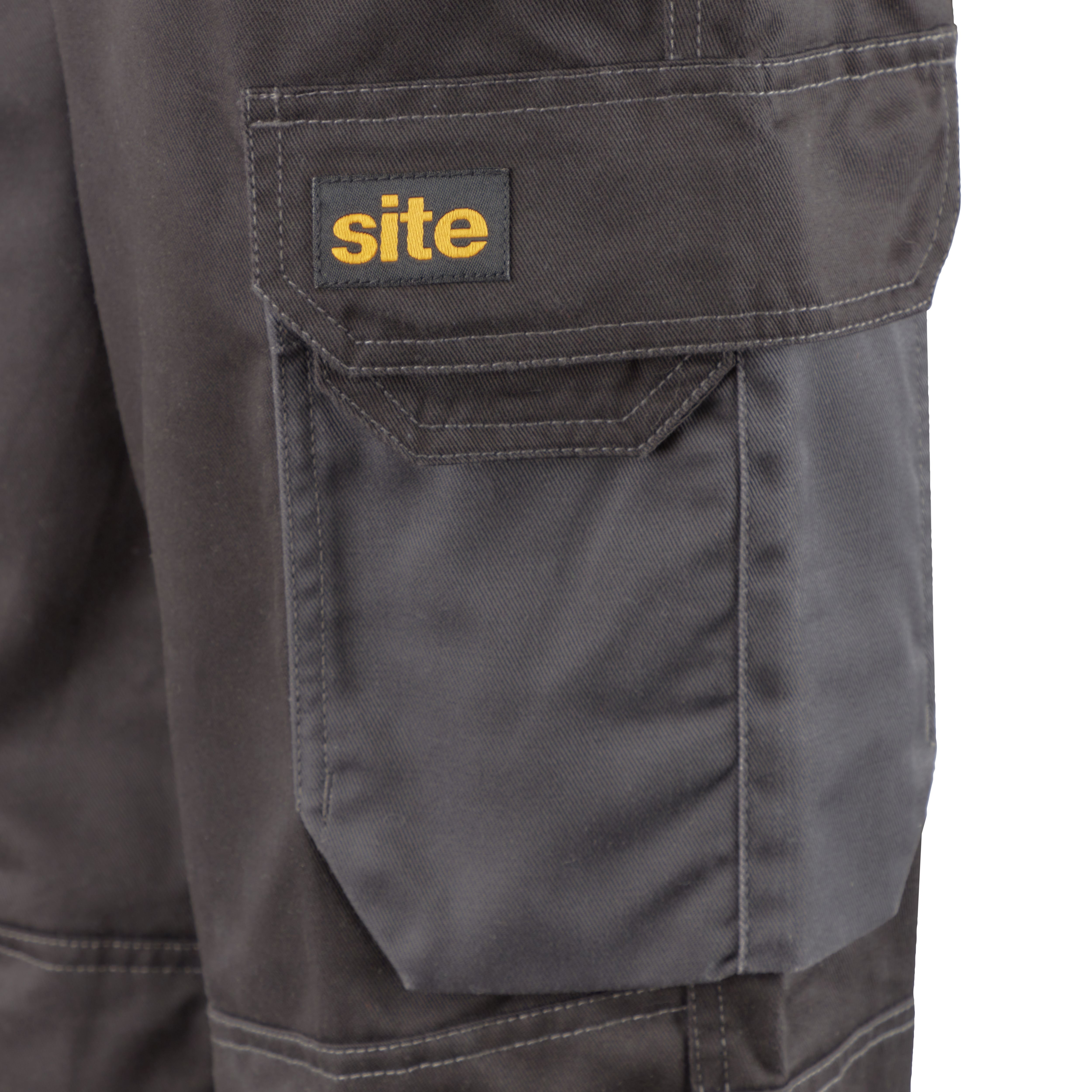 Site Coppell Black & grey Men's Holster pocket trousers, W32" L32"
