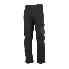 Site Coppell Black & grey Men's Multi-pocket trousers, W37" L32"