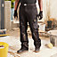 Site Coppell Black & grey Men's Multi-pocket trousers, W37" L32"