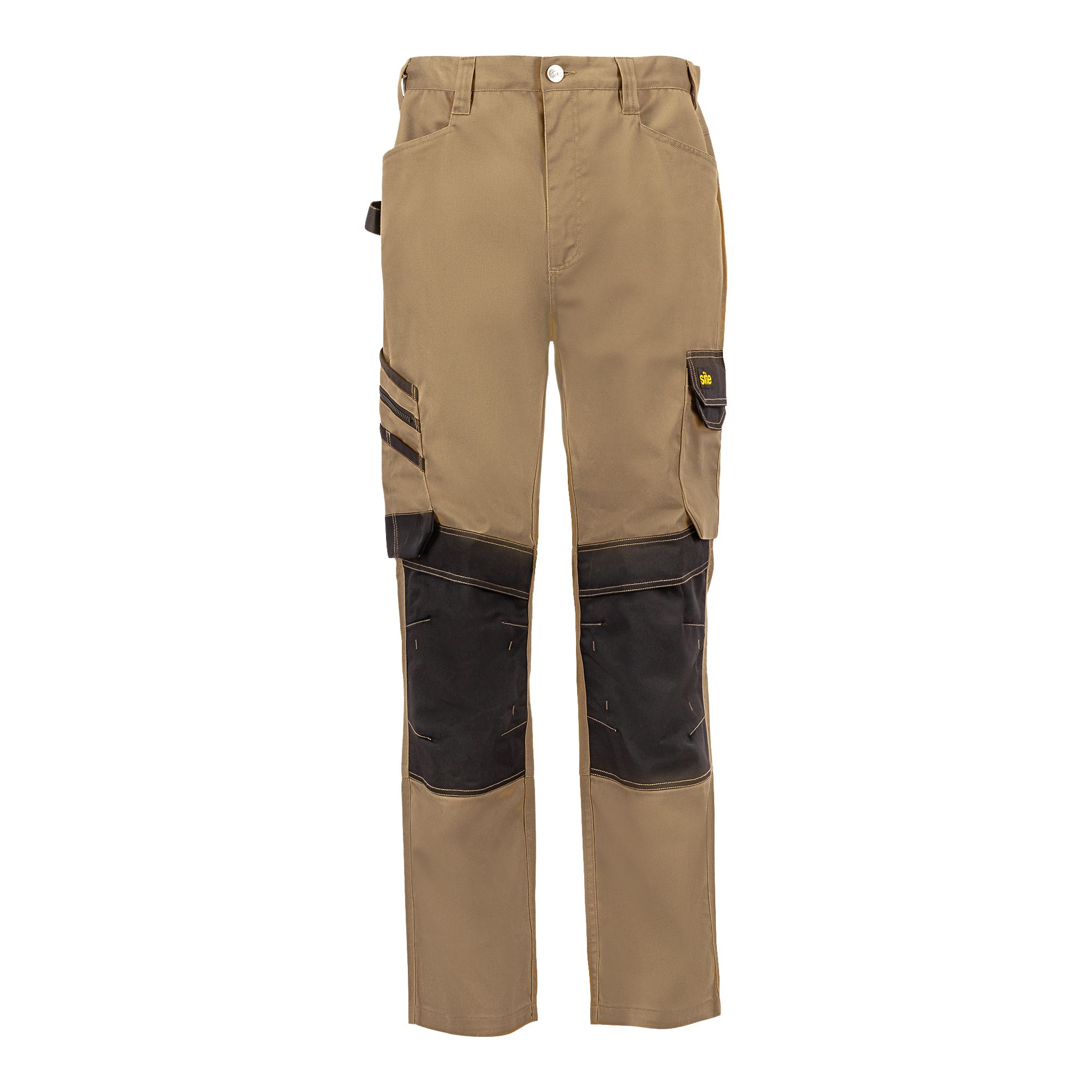 Site Coppell Tan/Black Men's Holster pocket trousers, W32" L32"