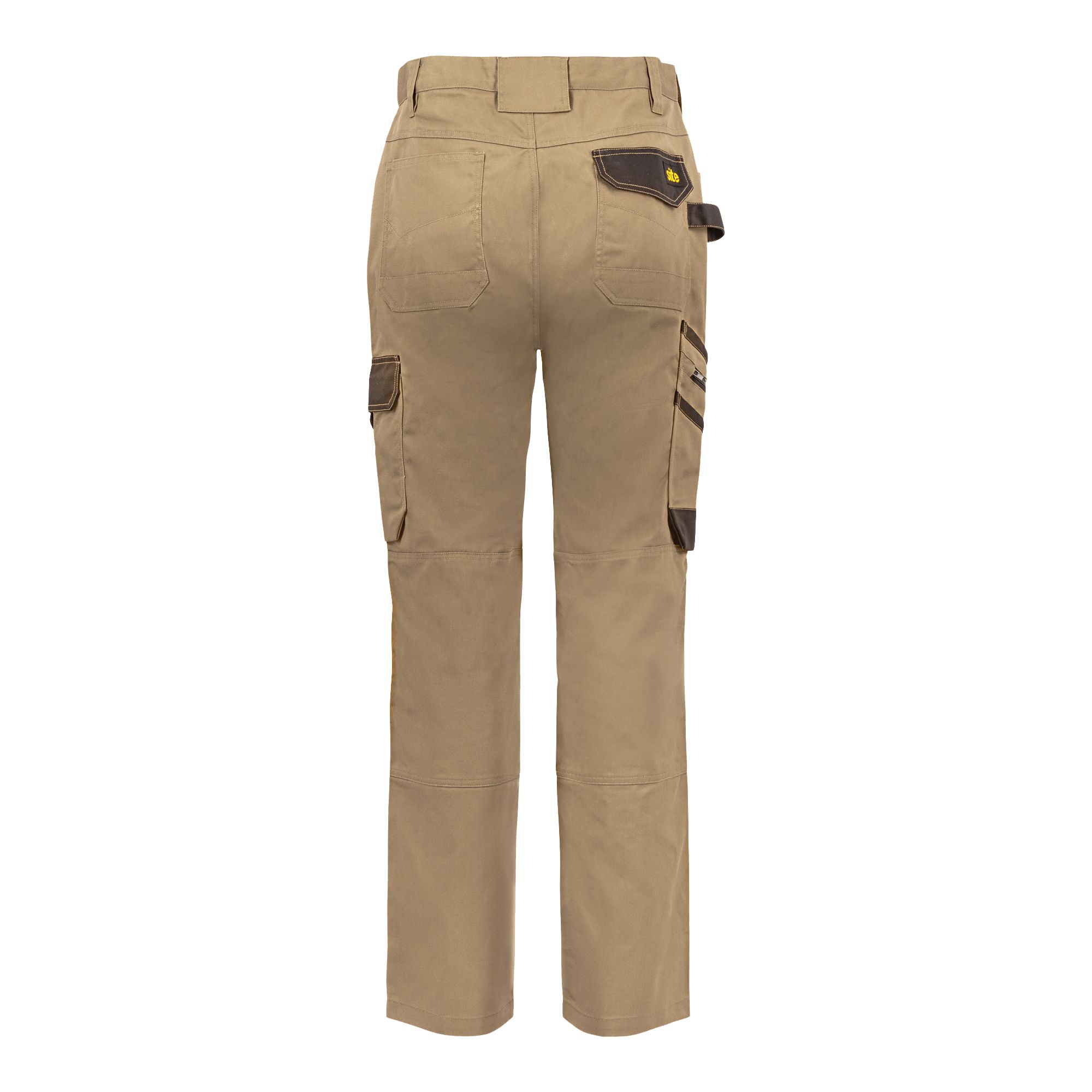 Site Coppell Tan/Black Men's Holster pocket trousers, W32" L32"