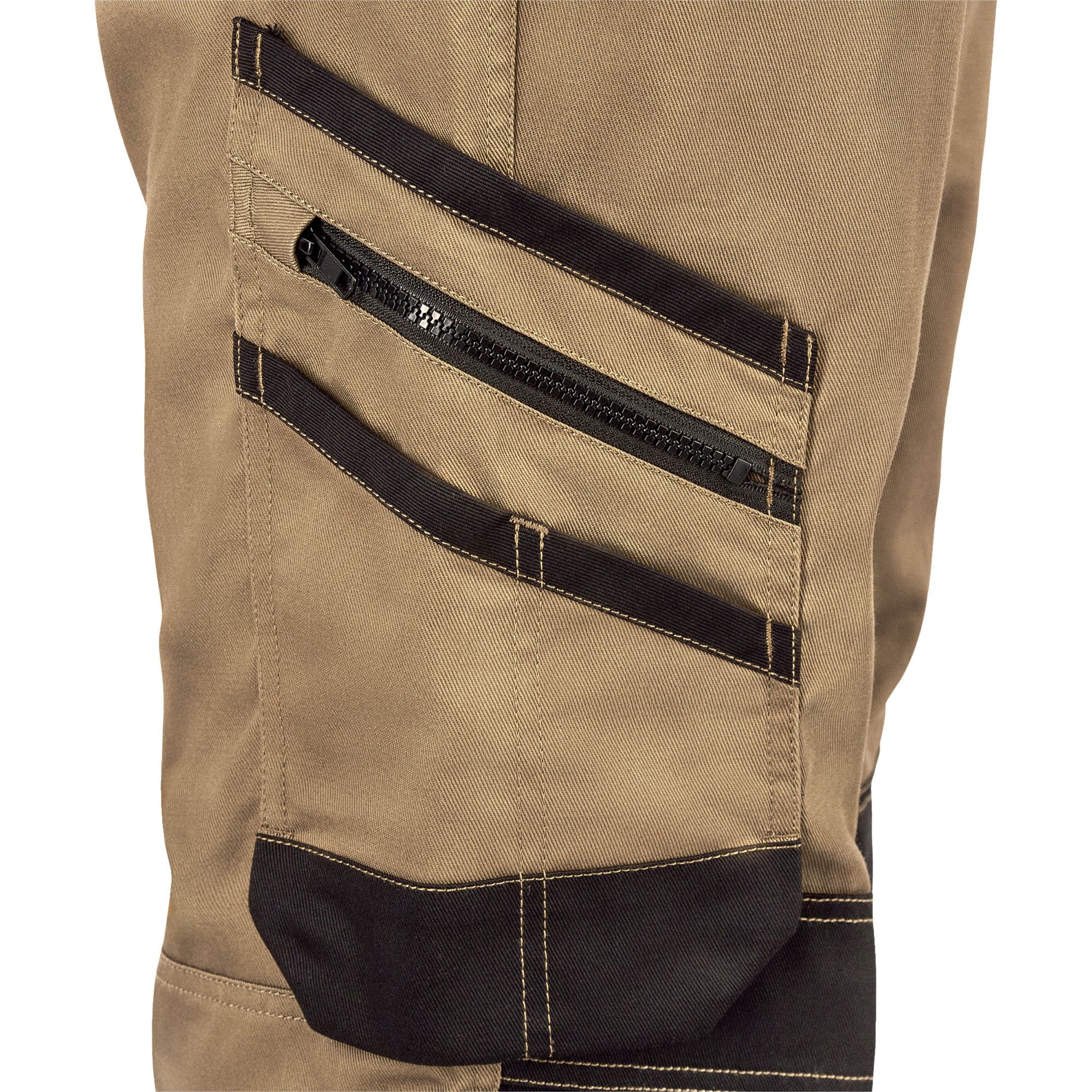 Site Coppell Tan/Black Men's Holster pocket trousers, W32" L32"