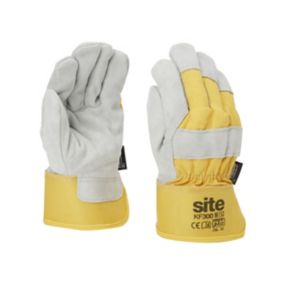 Site Cotton & leather Thermal protection gloves, Large