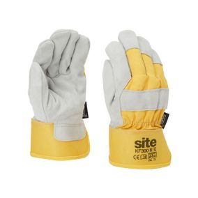 Site Cotton & leather Thermal protection gloves, X Large