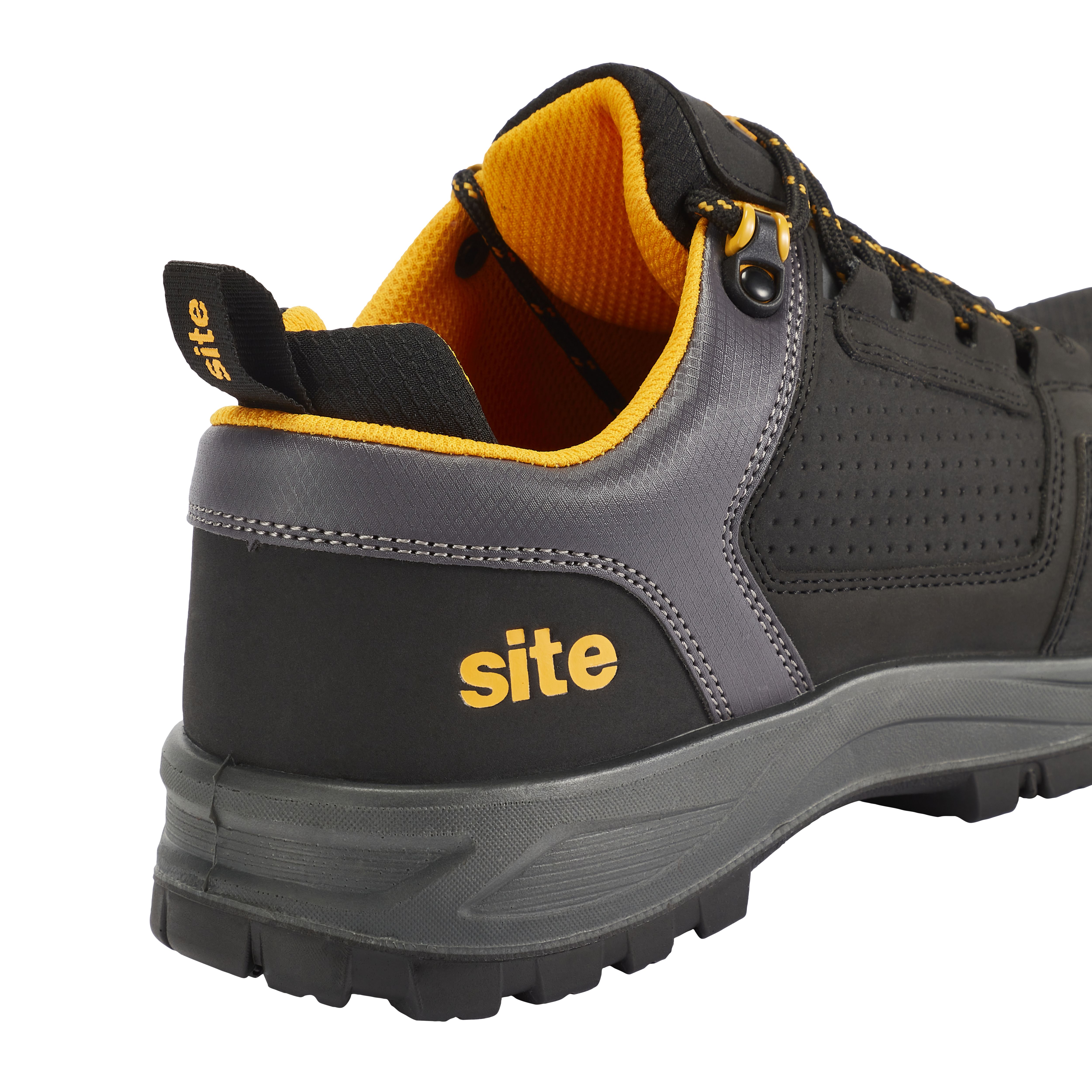 Site Coyle Black Safety trainers, Size 7