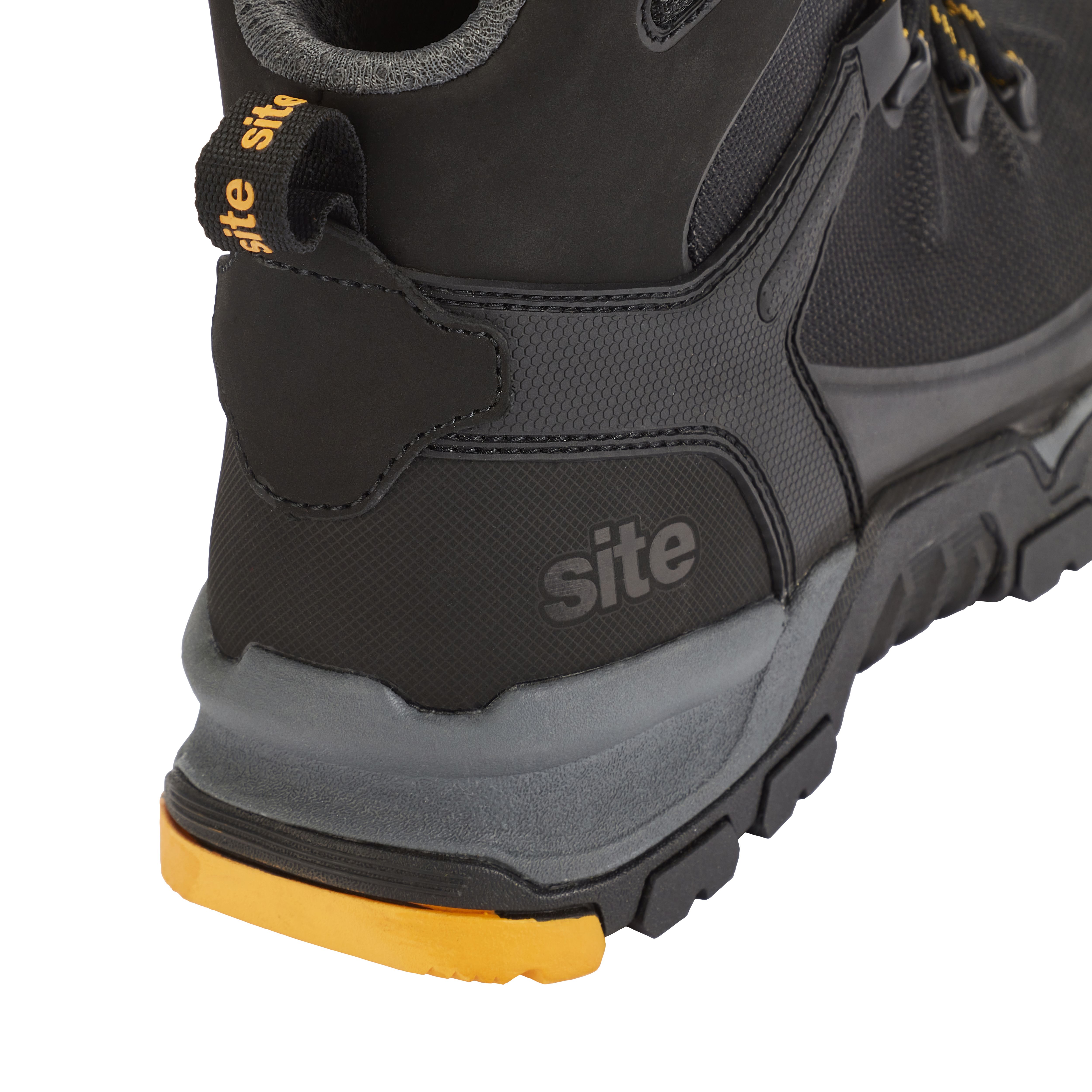 Site Densham Men's Black Safety boots, Size 11