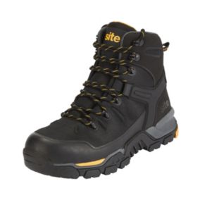 Site Densham Men's Black Safety boots, Size 8