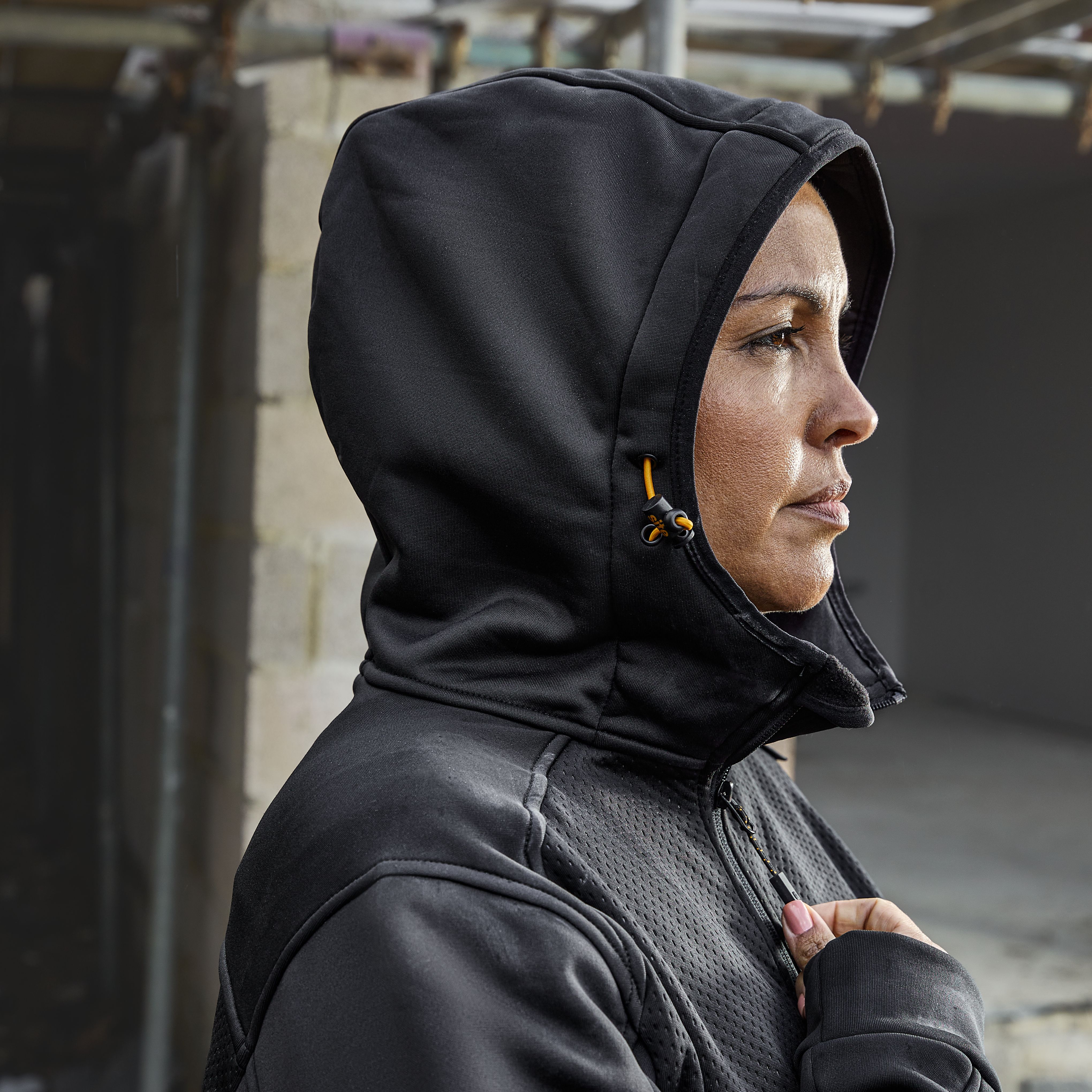 Site Dunfee Black Women's Hooded sweatshirt X Large, Size 16