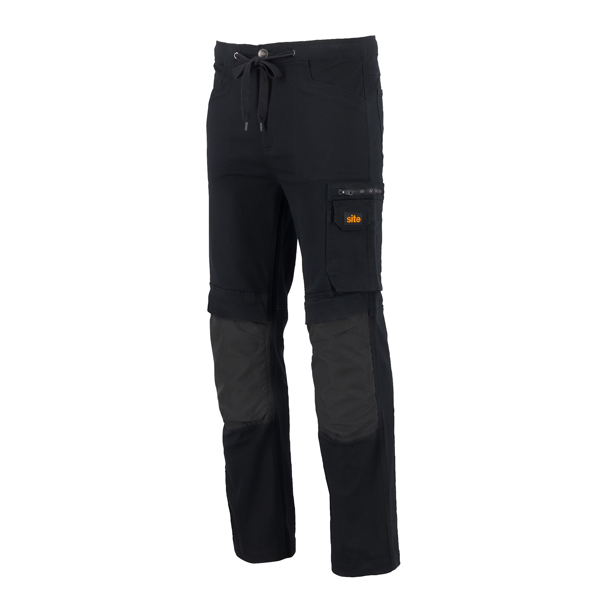 Site Dunnell Black Men's Multi-pocket trousers, W38" L32"