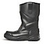 Site Gravel Black Rigger boots, Size 8
