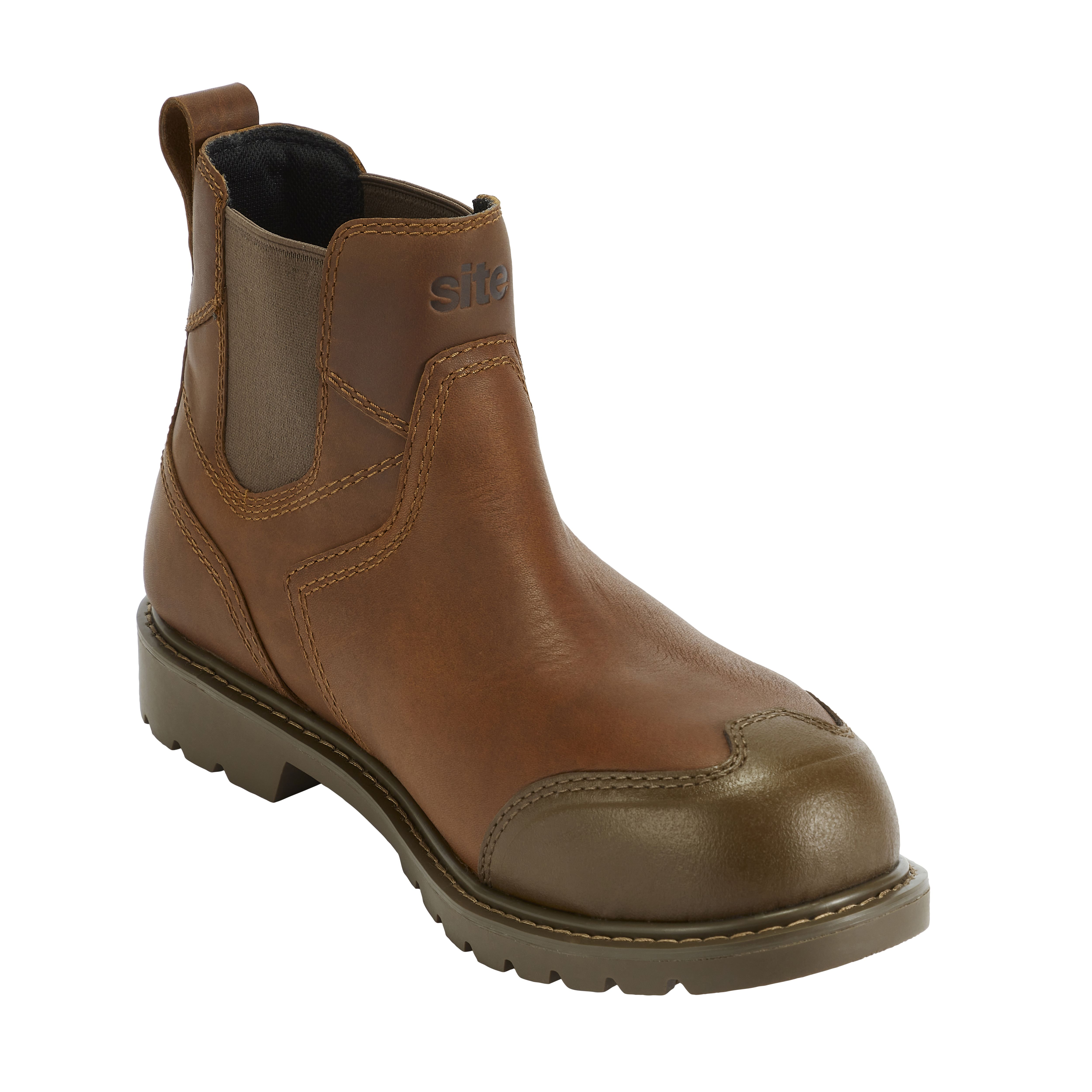 Site Hallissey Brown Dealer boots, Size 10
