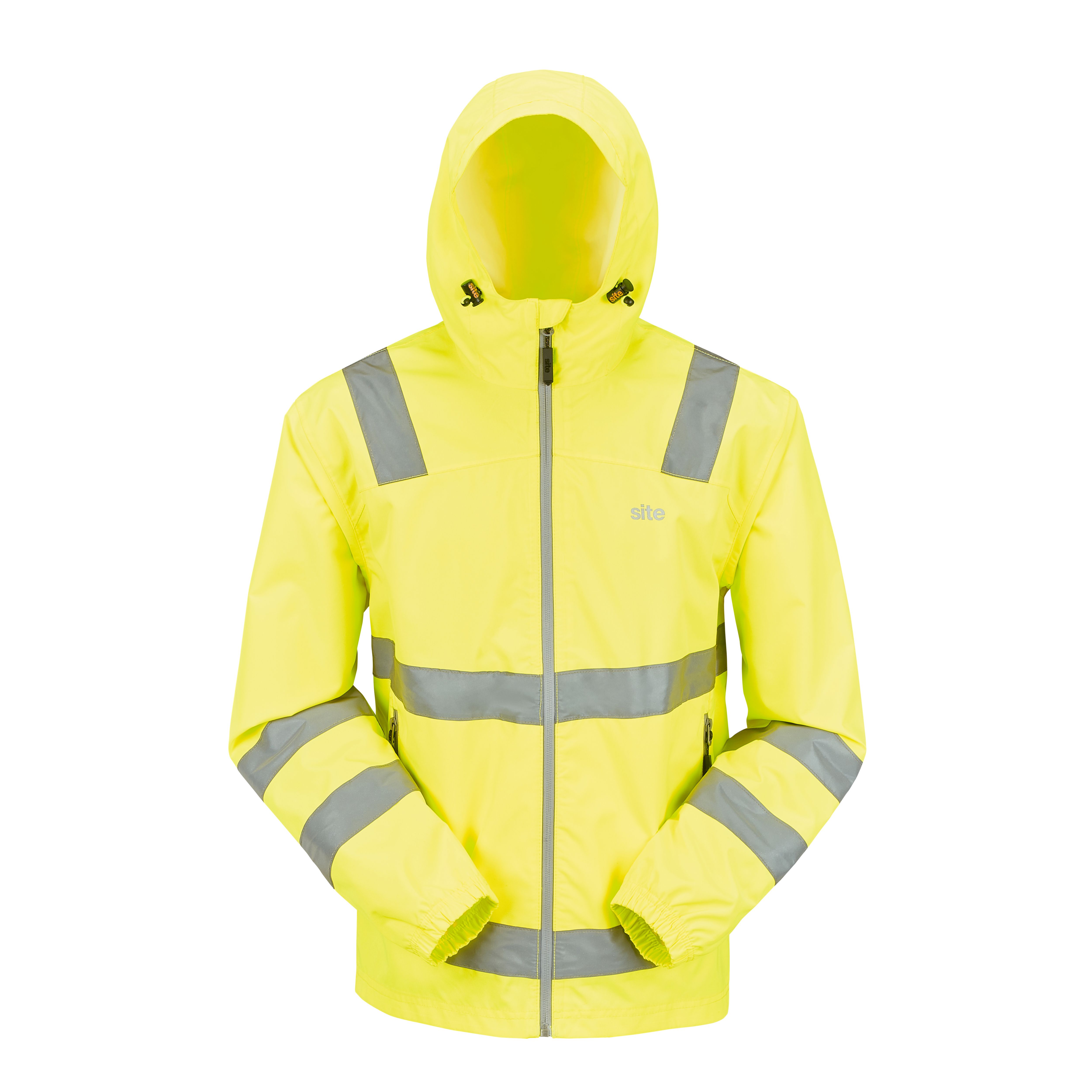 Lightweight hi vis hot sale waterproof jacket