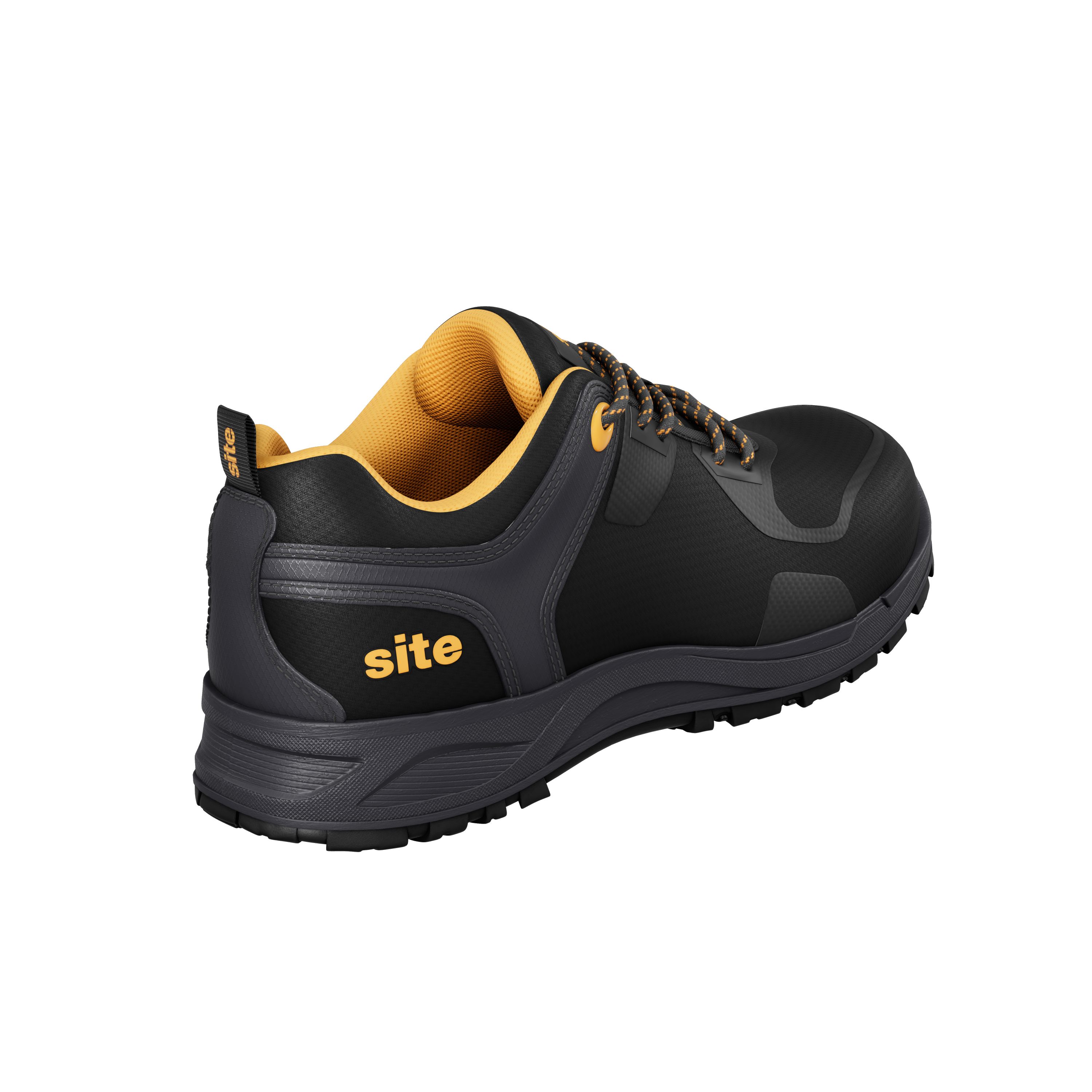 Site Haydar Black Safety trainers, Size 6