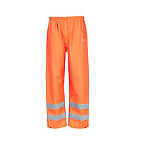 Site Huske Orange Waterproof Hi-vis trousers, X Large