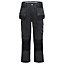 Site Jackal Black & grey Men's Trousers, W36" L32"
