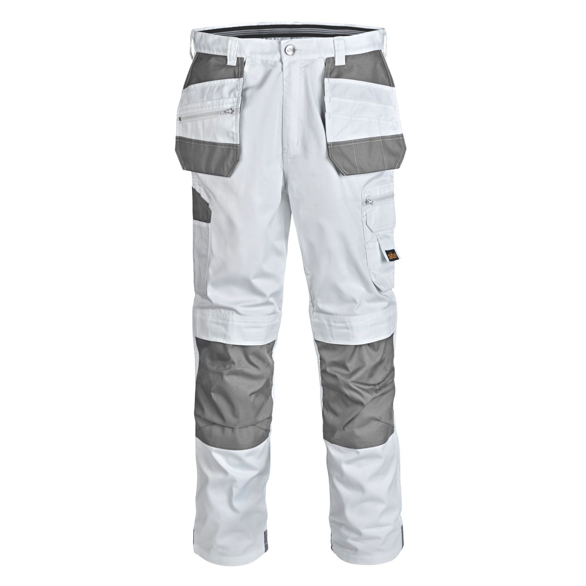 Site Jackal White/Grey Men's Trousers, W30