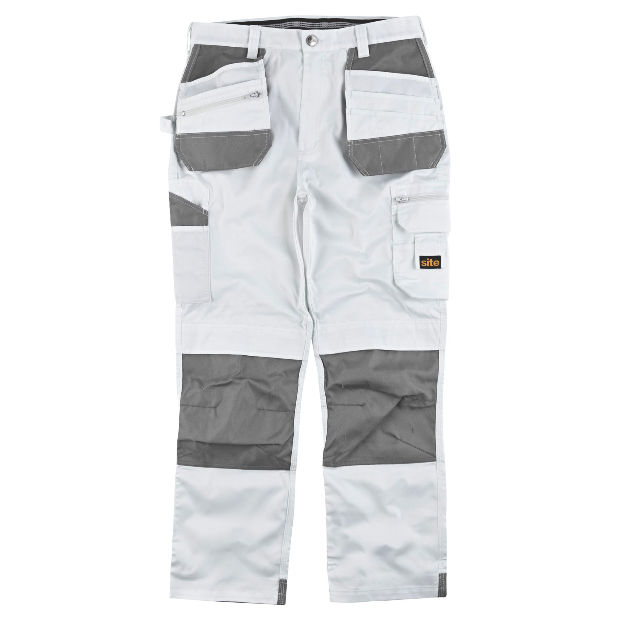 Site Jackal White/Grey Men's Trousers, W30