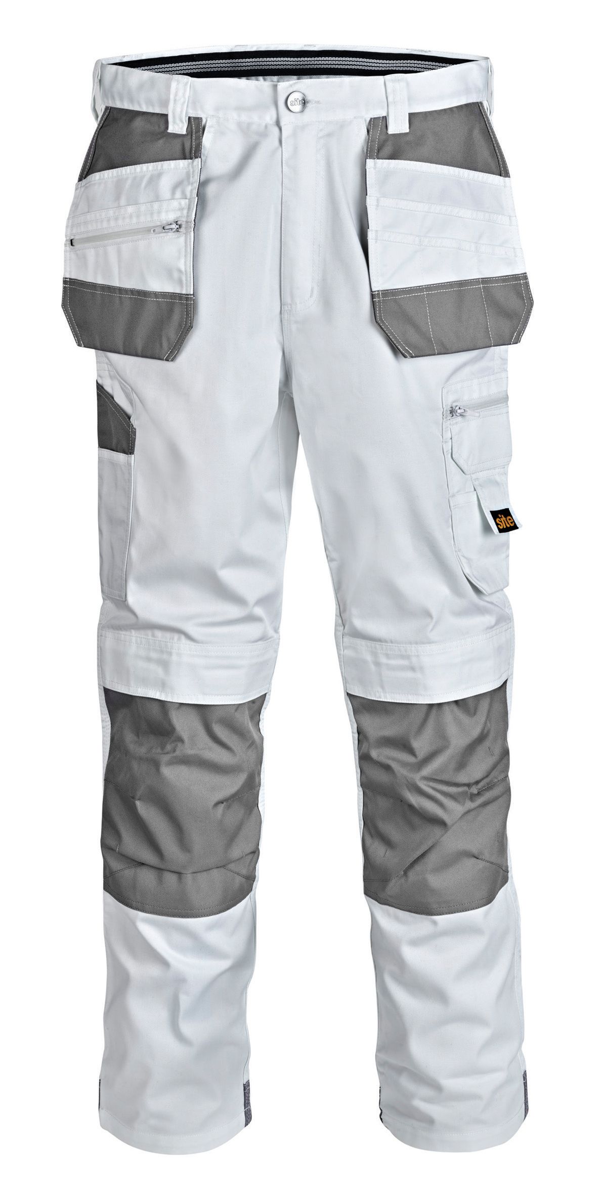 Site Jackal White Grey Men S Trousers W30 L32 Tradepoint