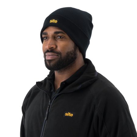 Site Kendry Black Knitted Hat, One size