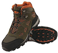 Site Khaki & orange Safety trainer boots, Size 7