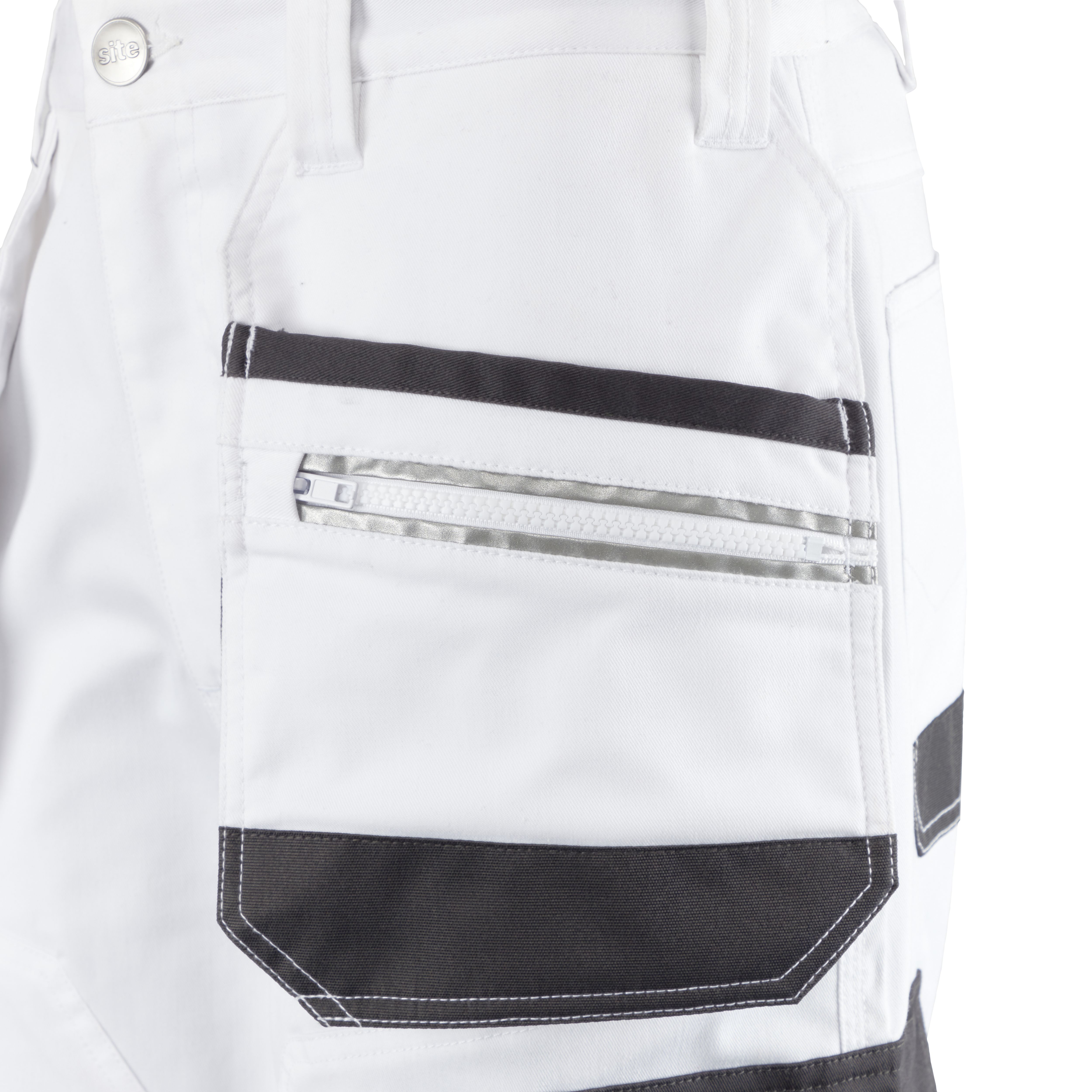 Site Kirksey White Men's Holster pocket trousers, W38" L32"