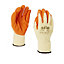 Site Latex & polycotton blend Orange Gloves, Medium