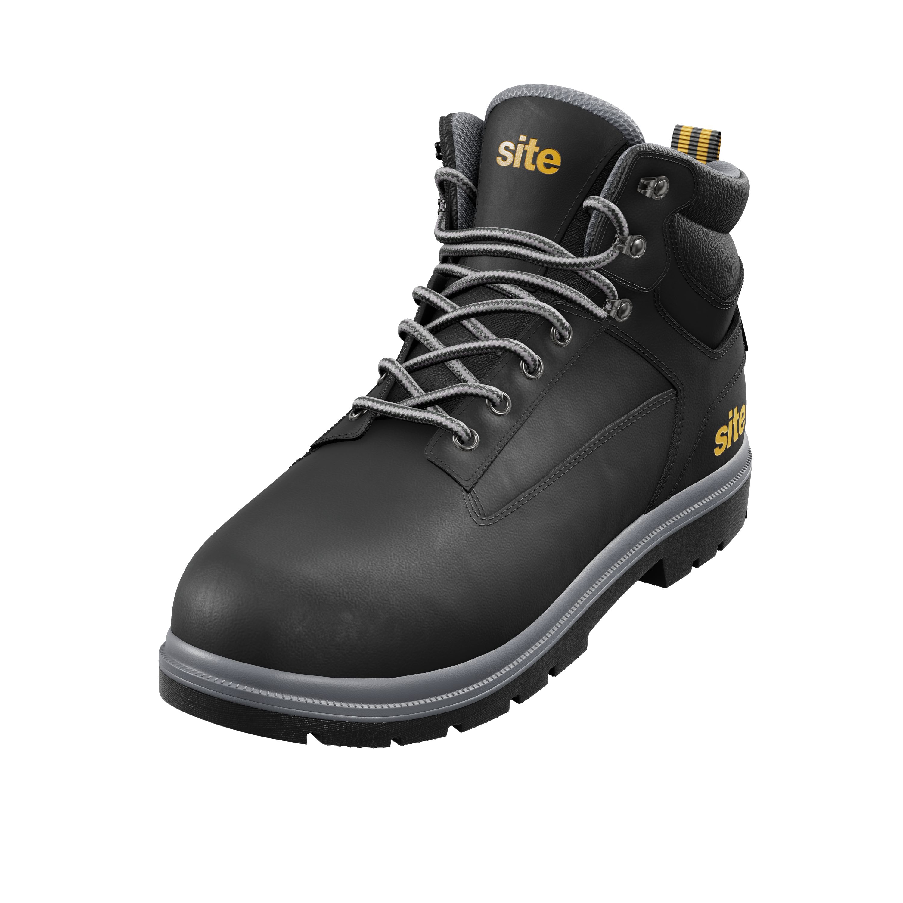 Men's black composite outlet toe work boots